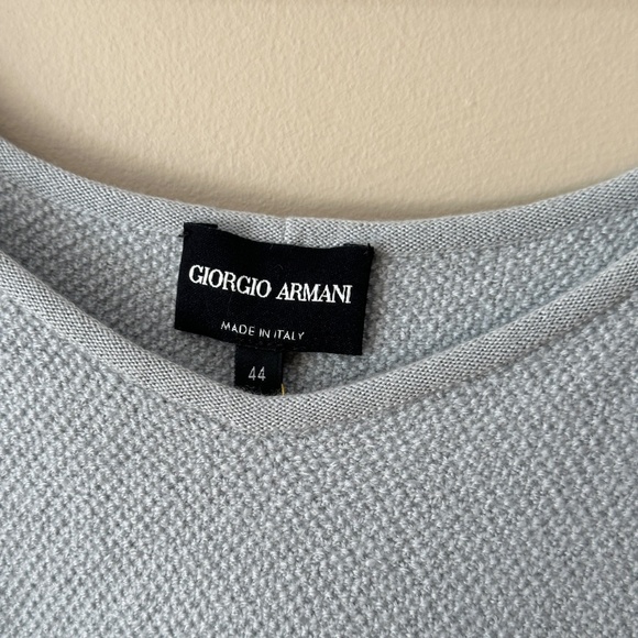 GIORGIO ARMANI vintage gray knit tank top - Picture 4 of 9